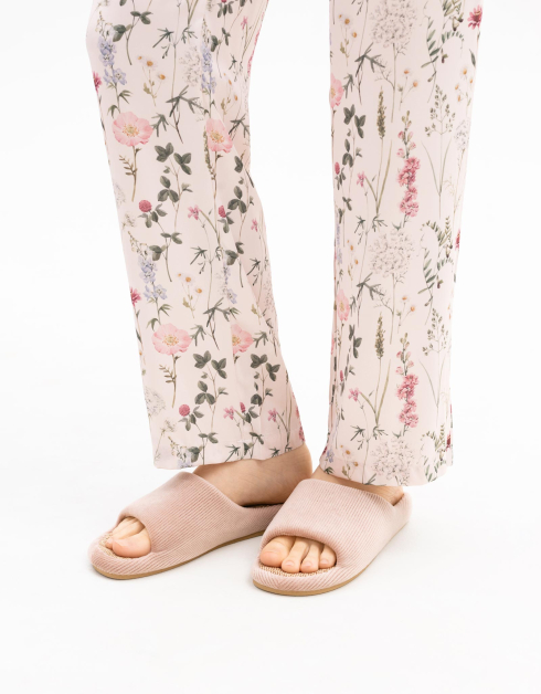 Slippers for women, home, p. 37-38, polyester/spandex, peach, Isla