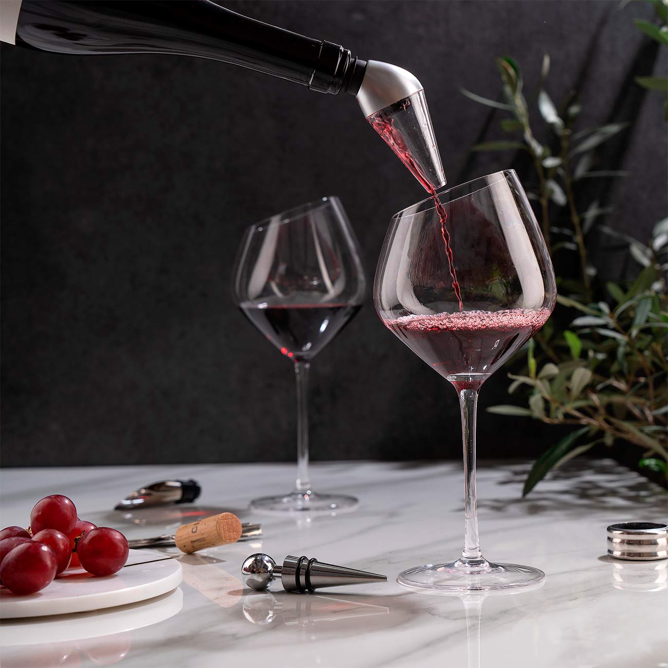 Red wine glass, 560 ml, 2 pcs, glass, Charm L изображение № 5