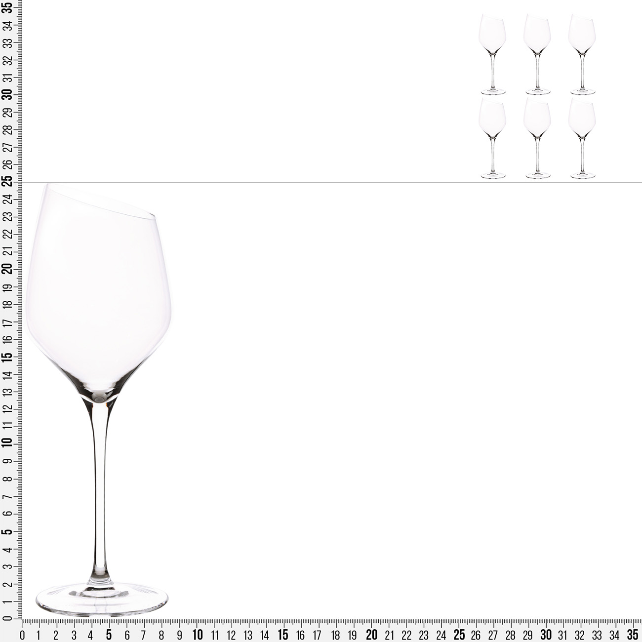 White wine glass, 460 ml, 6 pcs, glass, Charm L изображение № 4