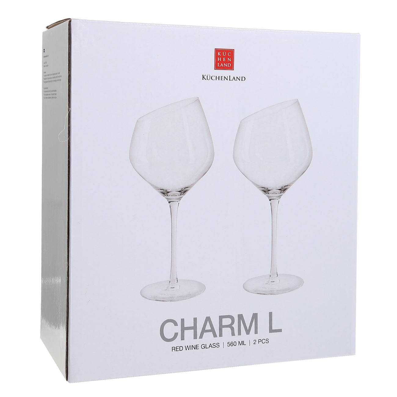 Red wine glass, 560 ml, 2 pcs, glass, Charm L изображение № 2