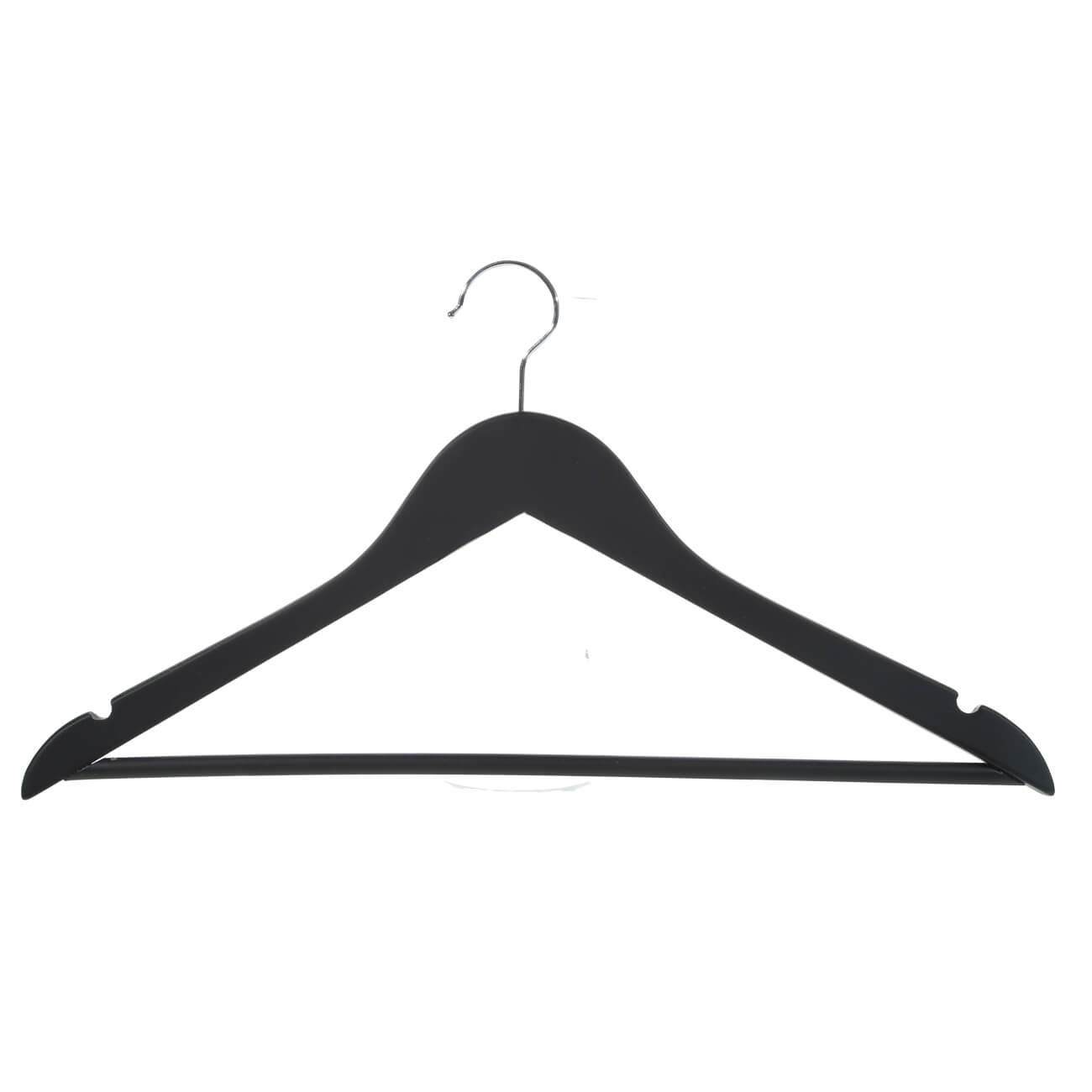 Hanger, 44 cm, 3 pieces, wood, black, Wooden house изображение № 1