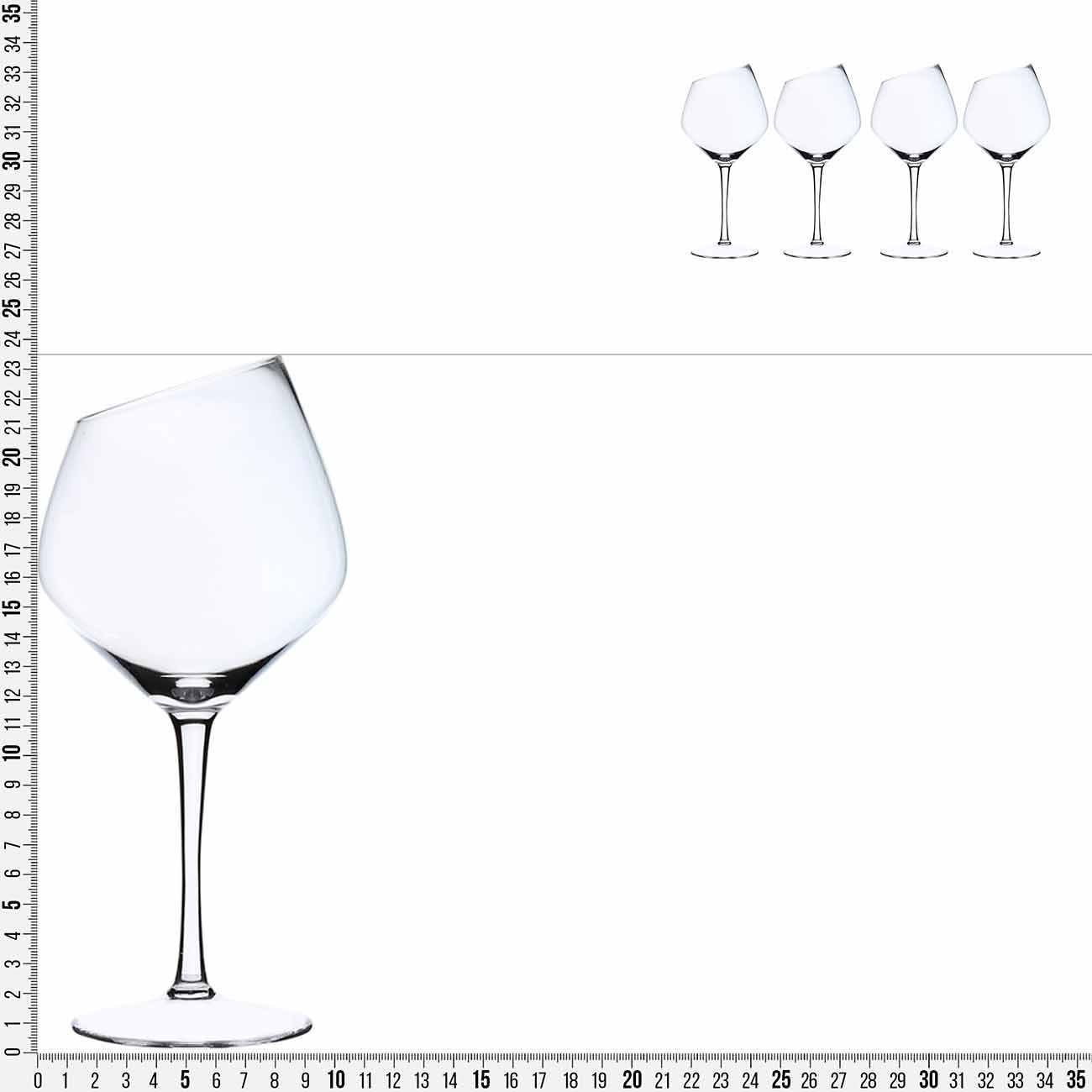 Red wine glass, 560 ml, 4 pcs, Charm L изображение № 3