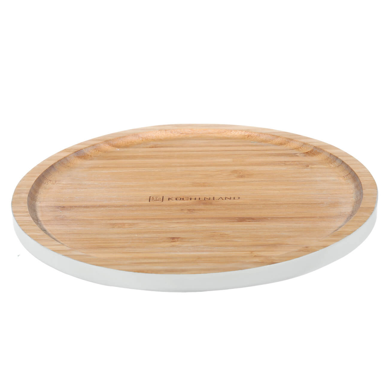 Dish, 24 cm, bamboo, round, grey edging, Bamboo изображение № 1