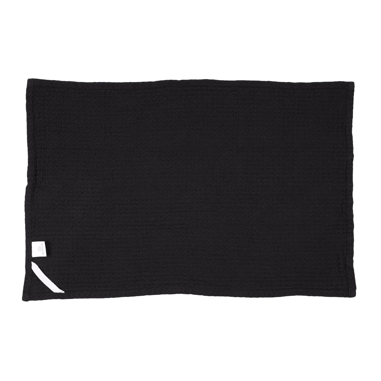 Towel, 40x60 cm, cotton, black, Waffle изображение № 2
