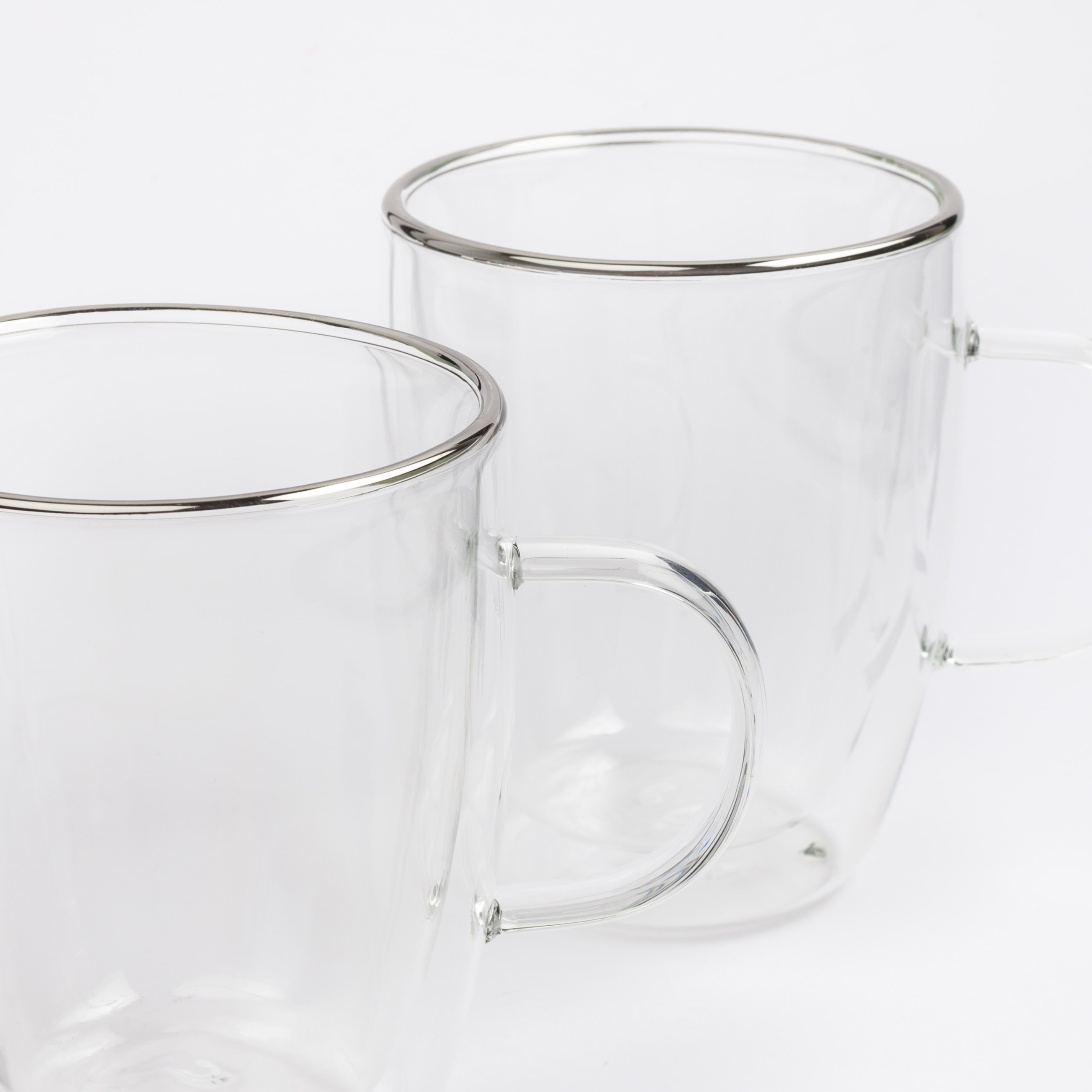 Mug, 290 ml, 2 pcs, glass B, Air Silver изображение № 4