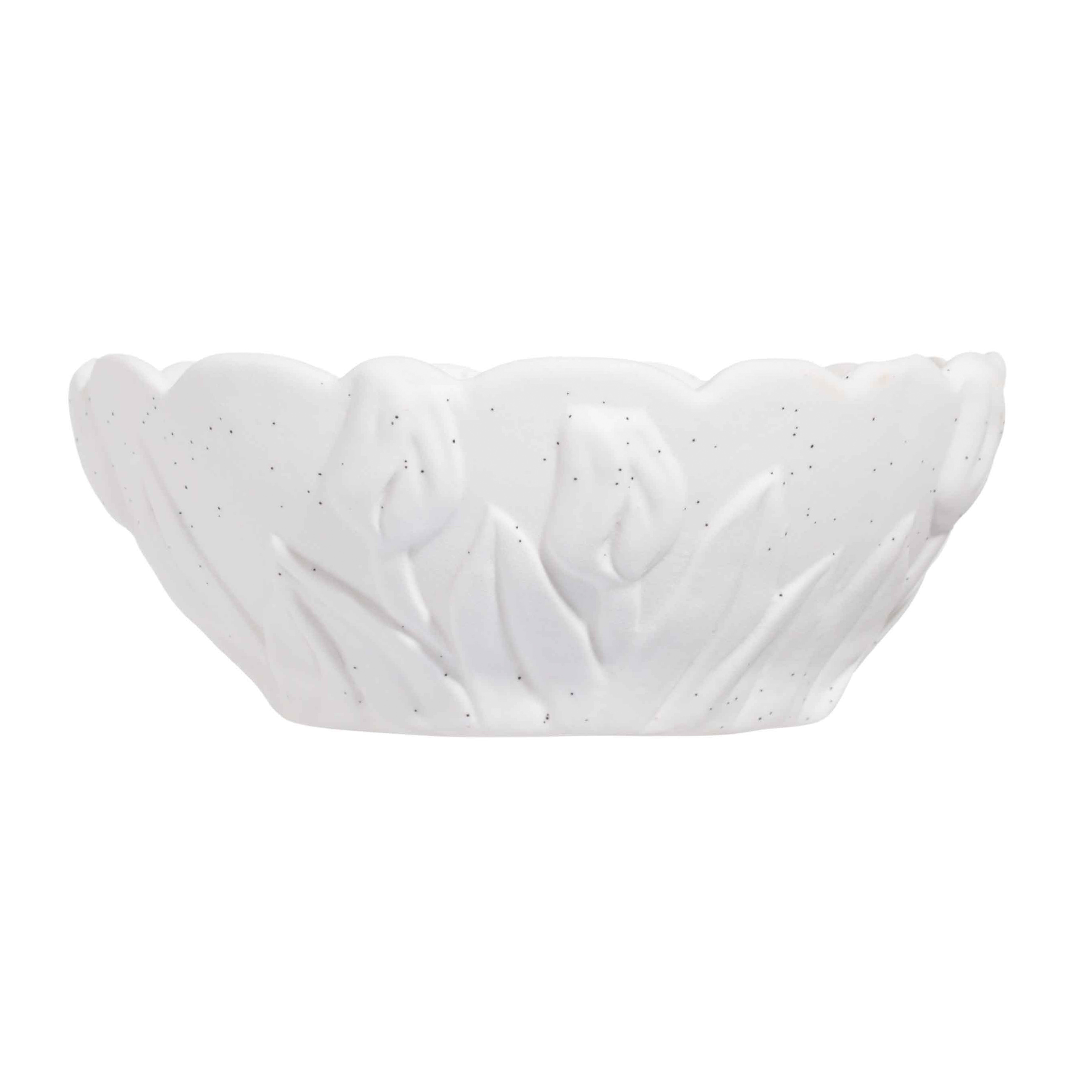 Decorative dish, 14x6 cm, porcelain P, white, speckled, Tulips, Tulip изображение № 2