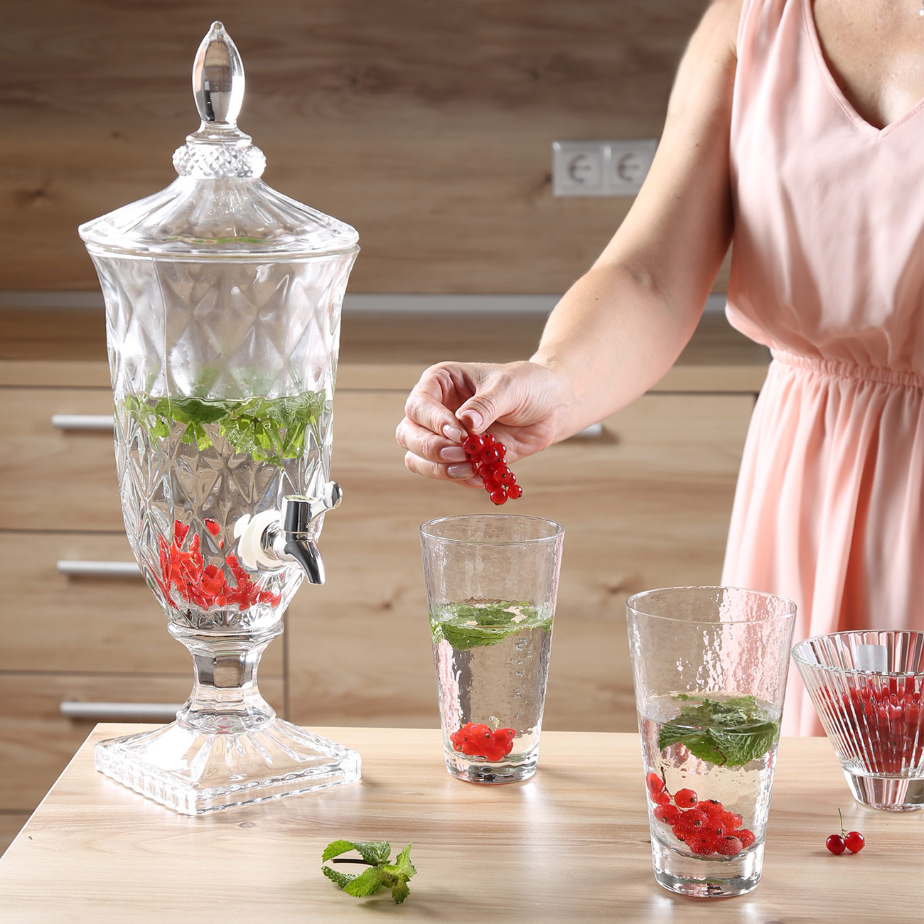 Beverage dispenser, 1.8 L, glass R, Rhomb изображение № 5