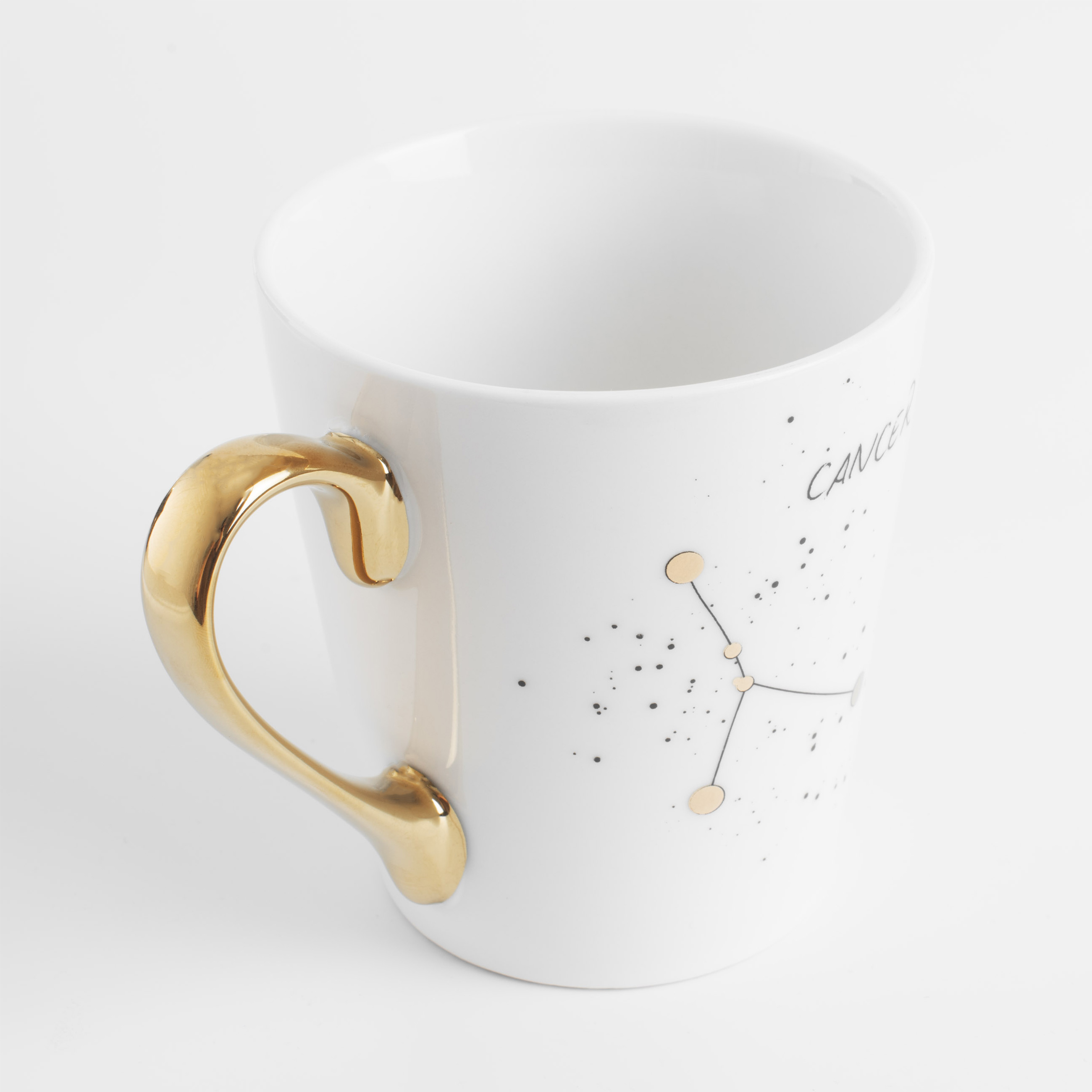 Mug, 400 ml, porcelain N, milky golden, Cancer, Zodiac изображение № 2