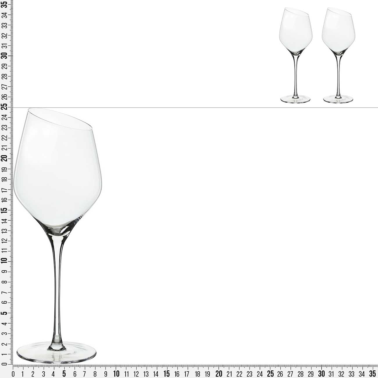 White wine glass, 460 ml, 2 pcs, glass, Charm L изображение № 3