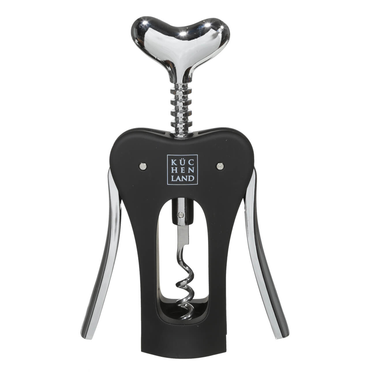 Lever corkscrew, 17 cm, metal / plastic, black, Bar изображение № 1