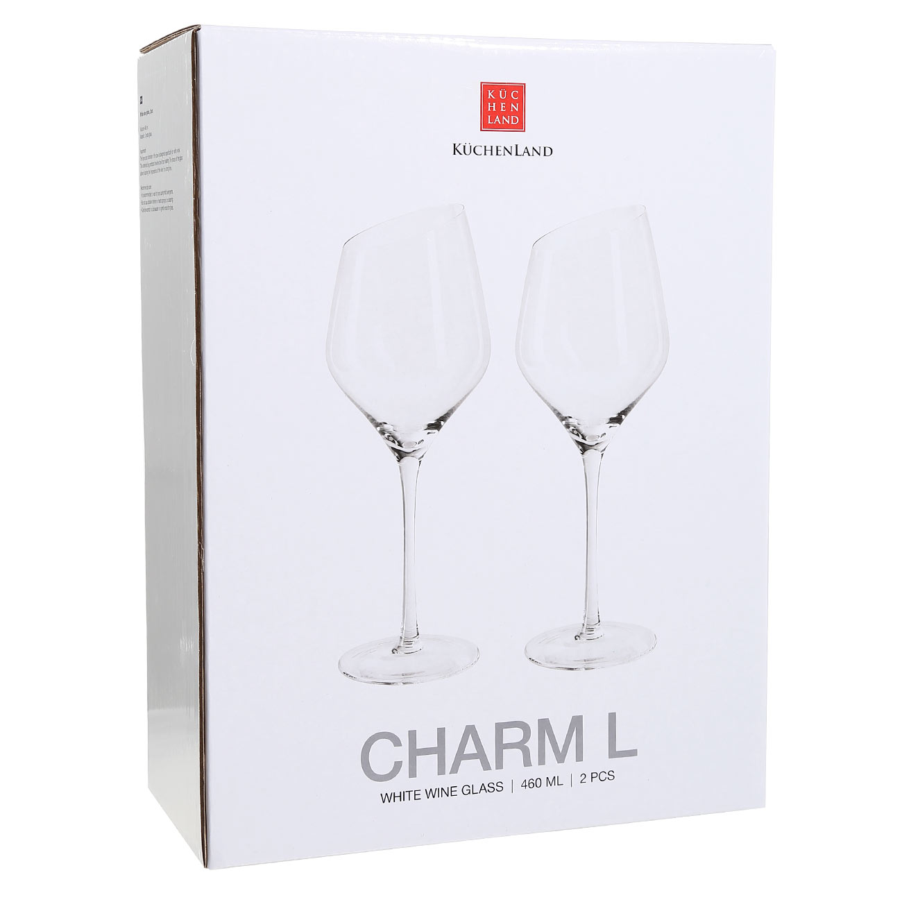 White wine glass, 460 ml, 2 pcs, glass, Charm L изображение № 2