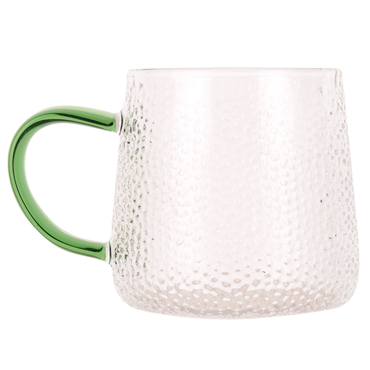 Mug, 340 ml, 2 pcs, B glass, with green handle, Dawned изображение № 2