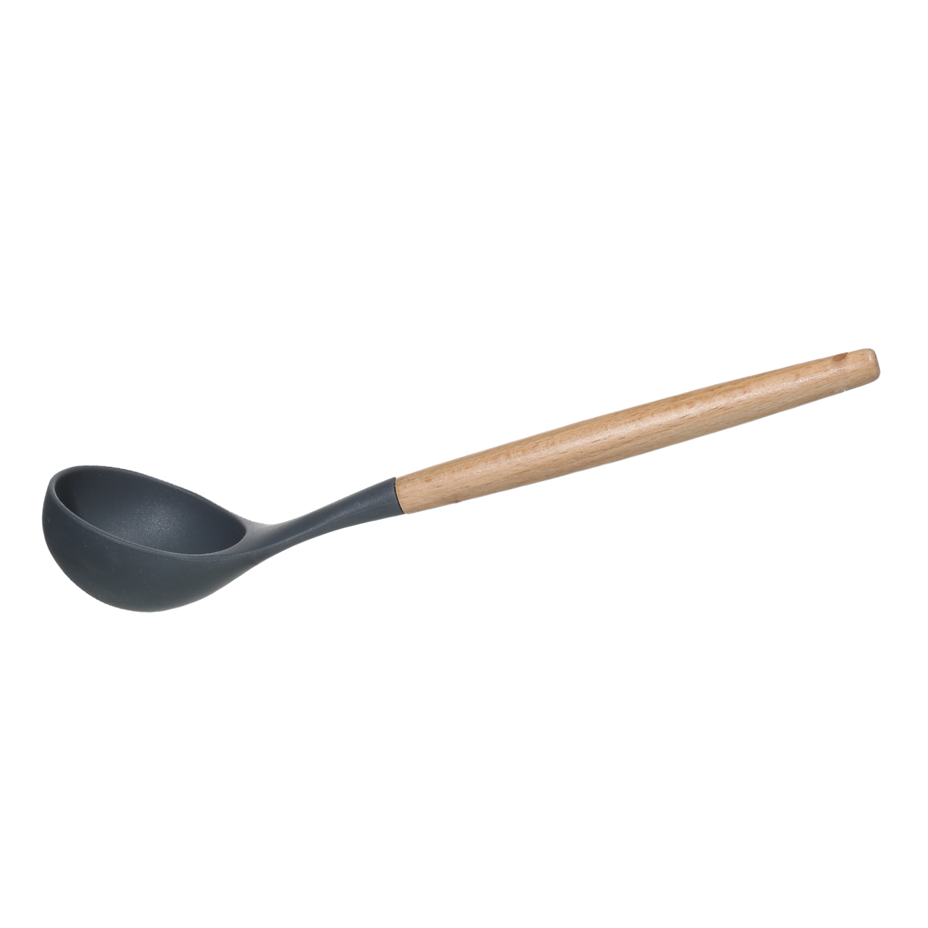 Ladle, 30 cm, silicone / wood, gray, Weekend изображение № 2