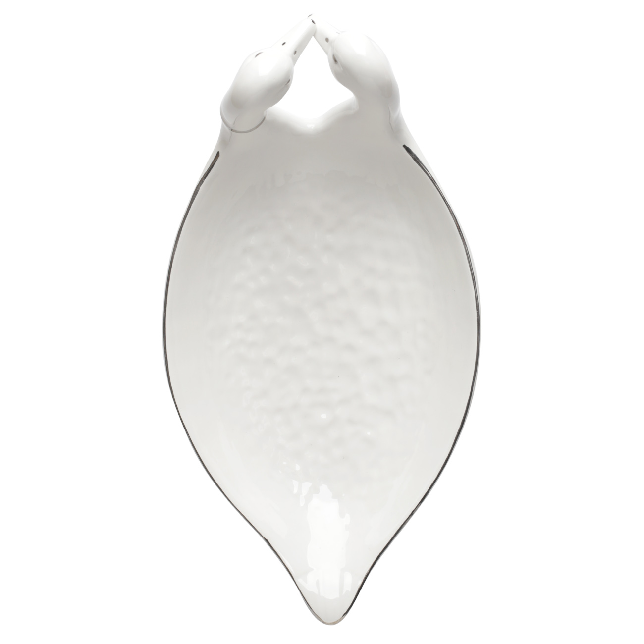 Deep dish, 36 cm, ceramic, white, Ducks, Harmony изображение № 2