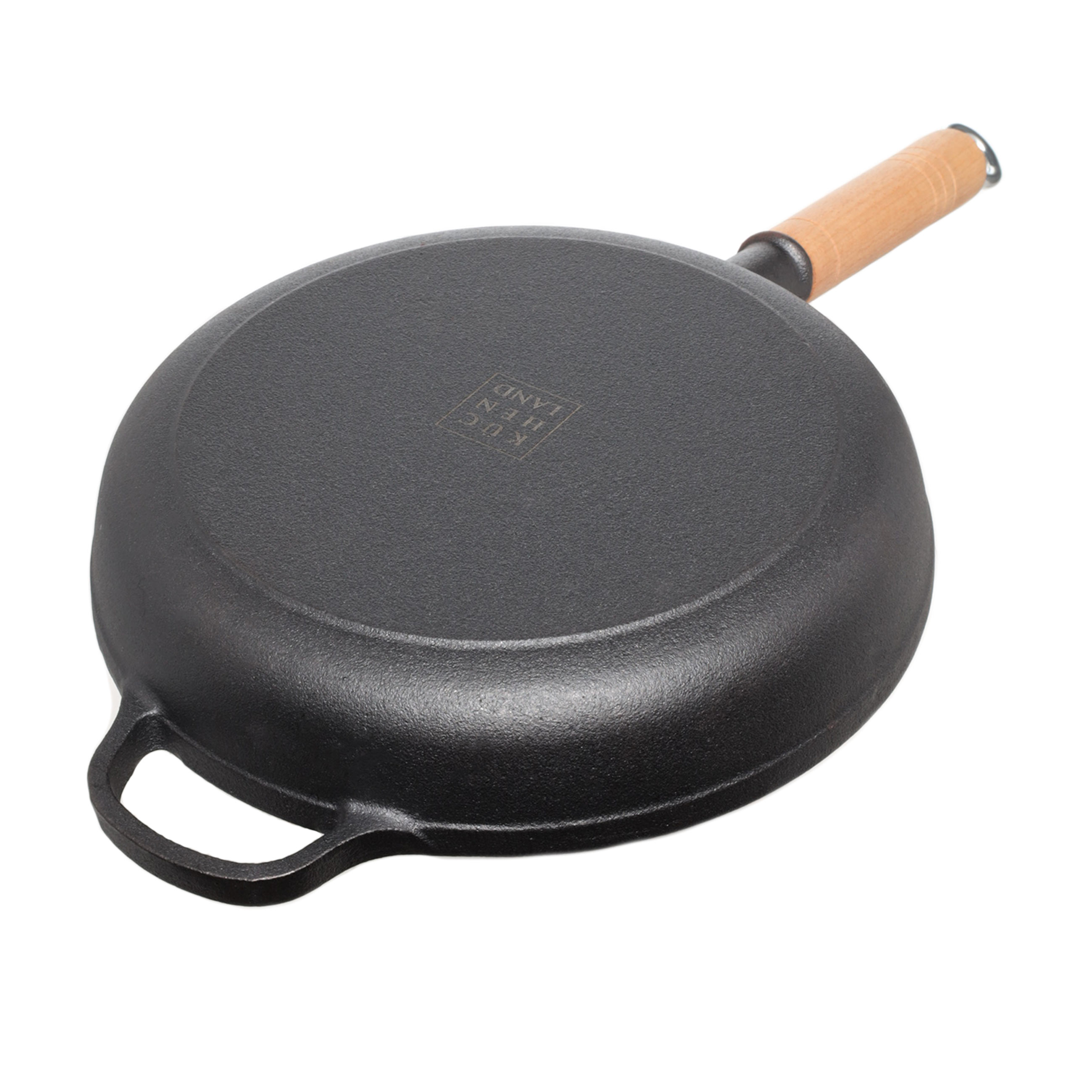 Frying pan, 24 cm, cast iron / wood, black, Authentic изображение № 2