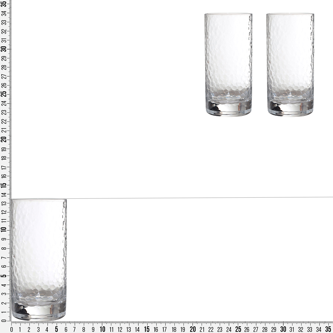 Glass, 300 ml, 2 pcs, glass, Ripply изображение № 6