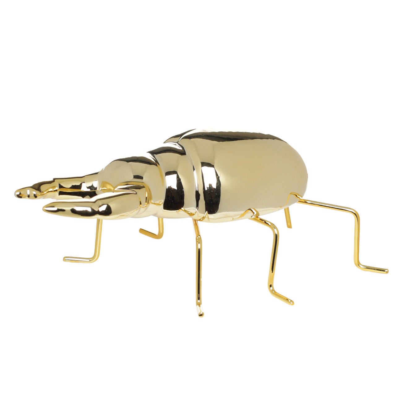 Statuette, 14x6 cm, porcelain R / metal, golden, Beetle, Art modern изображение № 4