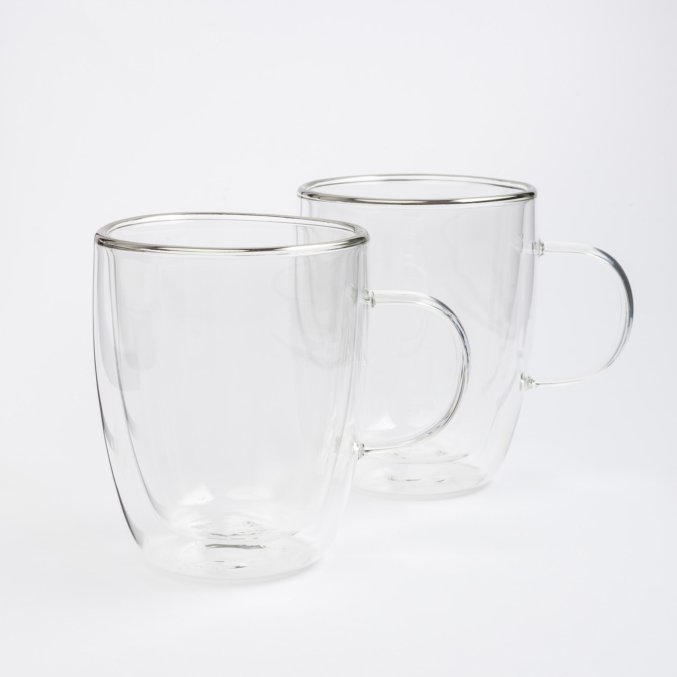 Mug, 290 ml, 2 pcs, glass B, Air Silver изображение № 2