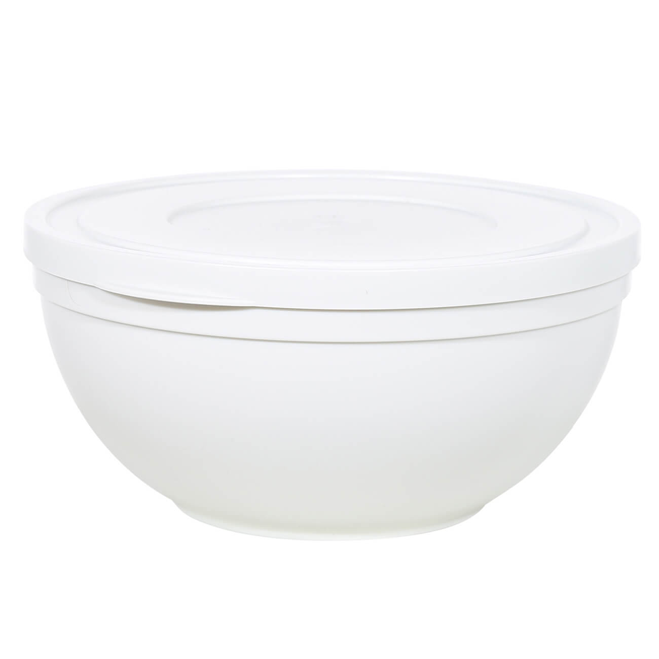 Bowl, 1.2 l, with lid, plastic, milk, Dolce изображение № 1