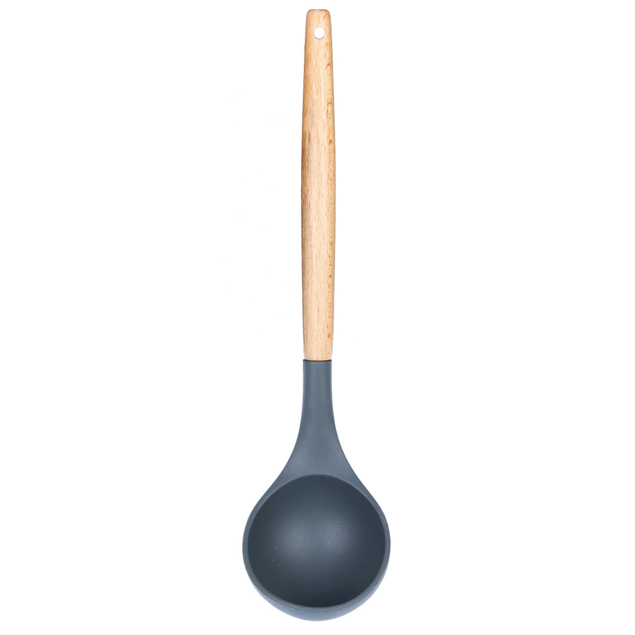 Ladle, 30 cm, silicone / wood, gray, Weekend изображение № 1