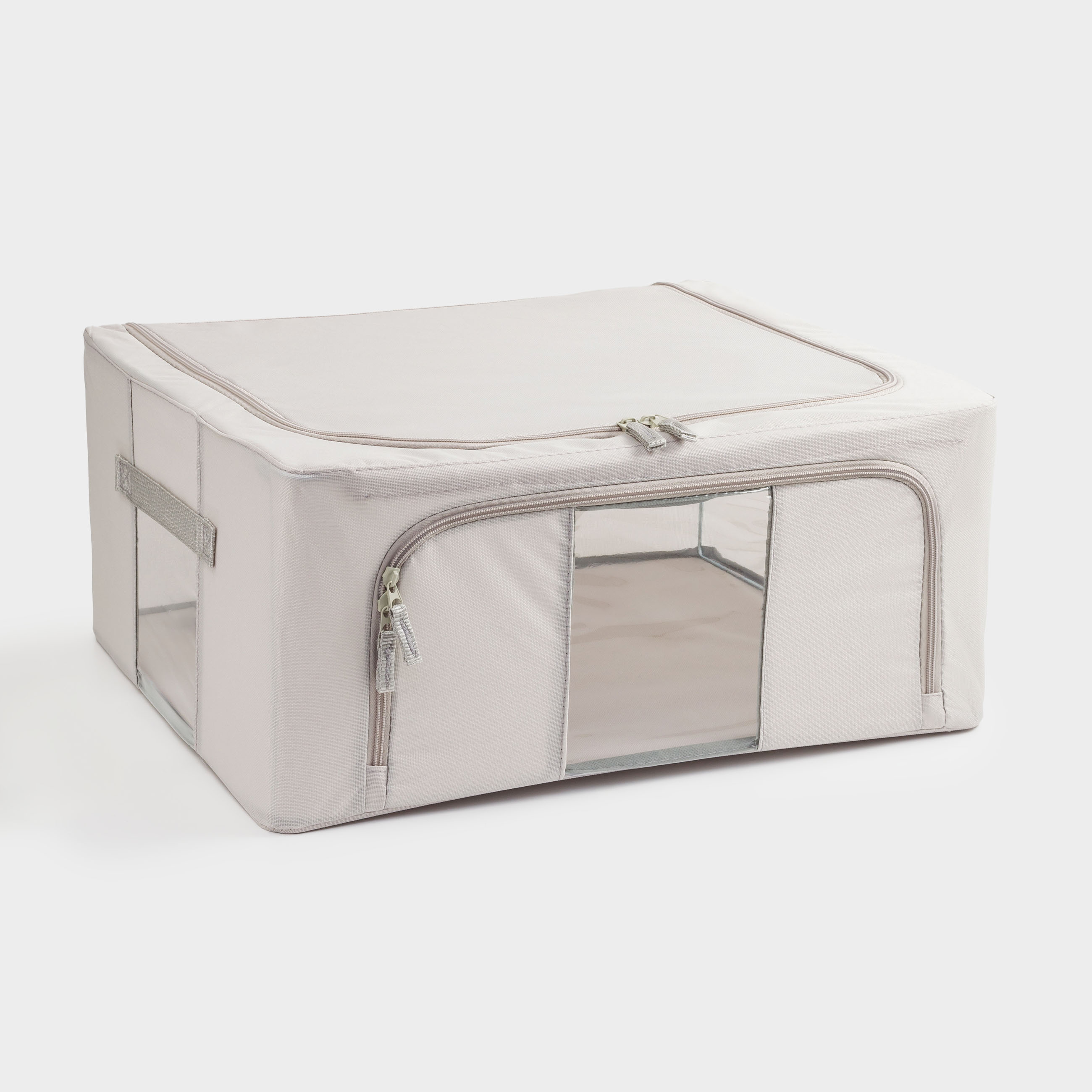 Organizer-box for things, 50x40x22 cm, with zipper, oxford, gray, Pedant изображение № 6